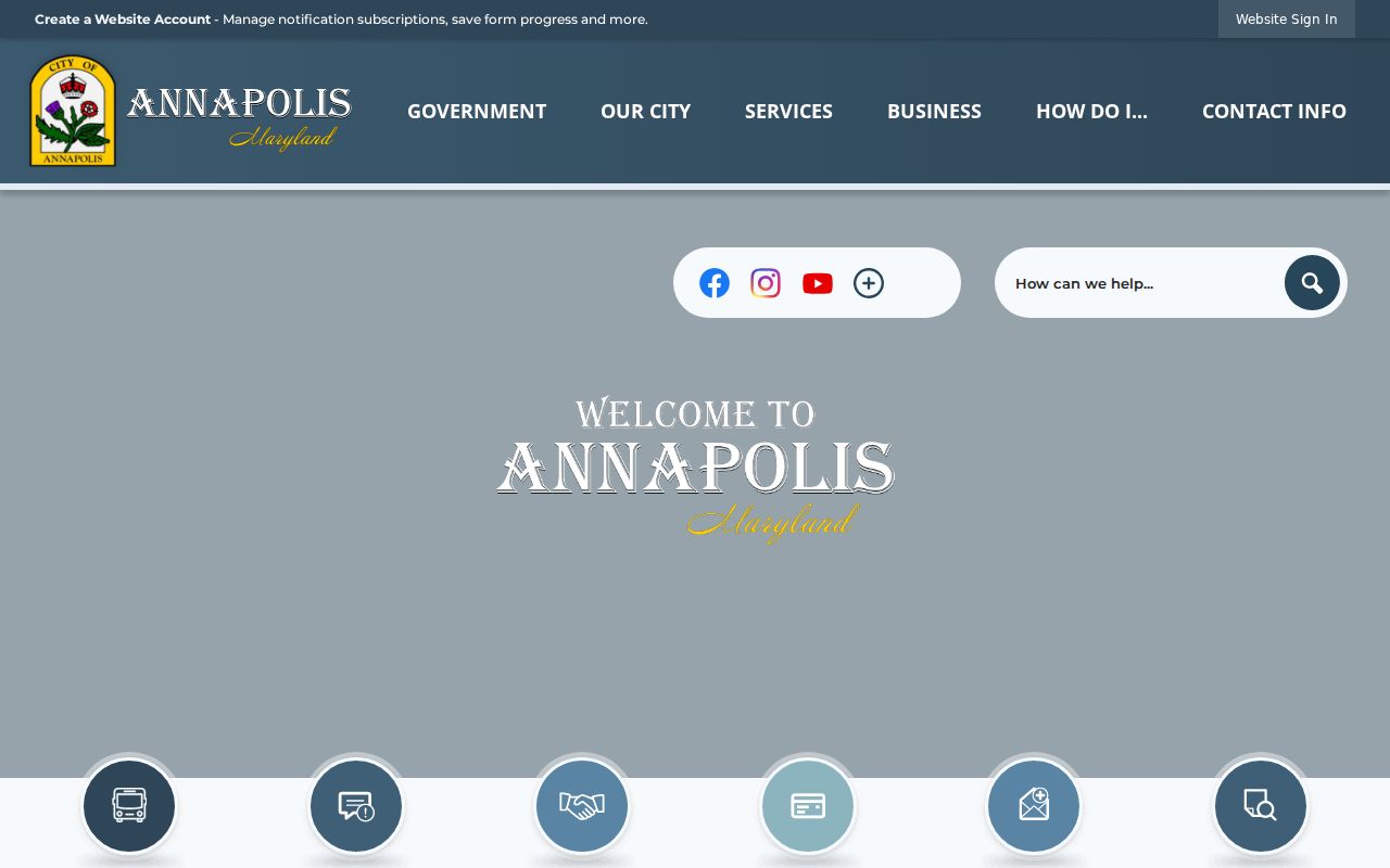 Official Annapolis city government page, Anne Arundel County warrant routing context